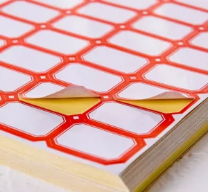 Self adhesive Label Name Sticker 50 Sheets pack