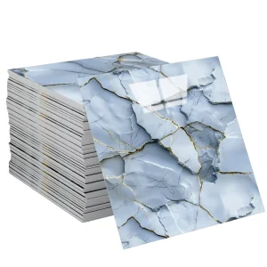 Self adhesive Vinyl Eco friendly Modern Waterproof Oil Proof Textured Marble 3D Wall Stickers for Bedroom Bathroom Living Gym