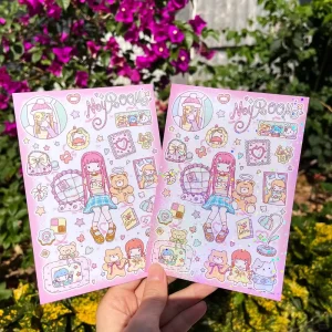 Shinypop Printing Vinyl Individual Stickers Waterproof Label Kiss Cut Sticker Sheet Adhesive Custom Sticker Sheets