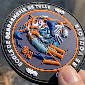Silicone Badges Custom Embossed Logo 3D 2D Soft PVC Patches Rubber Tag For Clothing