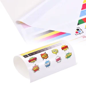 Single Sided Hot Melt Adhesive Glossy PP Film Sheet Water Resistant Eco Friendly Sticker Paper Inkjet Label Stickers