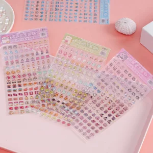 Small Creature Chinese Stationery Planner Diary Decor Gold-Stamped Cartoon Animal Cute Style Adhesive Paper Stickers Decals