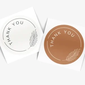 Small Custom Transparent Adhesive Label Sticker
