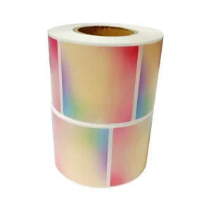 Small Sticker Rolls for Address Shipping Printable Rainbow Pattern Direct Thermal Paper