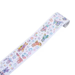 Smooth Coated Paper Sticker Digital Offset Printed Multicolor Kawaii Design Cartoon Sticker