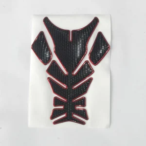 Soft Rubber Waterproof Motorcycle Decal Sticker Fishbone Tank Guard Decals for Street Sport Motorbike Fuel Tank Decoration