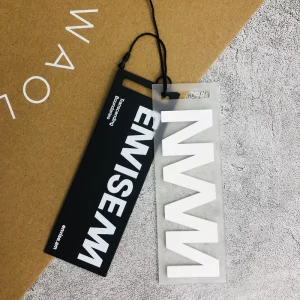Soft TPU Custom Personalize Embossed Logo Jeans Tag for Garment Bags Shoes Heat Transfer Label Genuine Silicon Silicone Washable