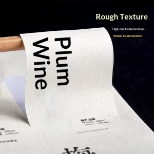 Special Paper Adhesive Sticker Custom Wine Bottle Label Packaging Sealing Sticker for Beverage