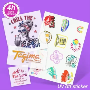 Specialized Custom UV DTF Vinyl Cups Wrap Waterproof Transfer Printing Stickers Perfect for Quality Branding on Most Surfaces