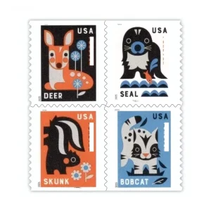 Stamps Us Postal Flag Baby Wild Animals Mailing Pets Flower Forever Booklet Rolls Kinds International Stamps Us Labels
