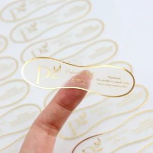 Sticker Label Manufacturer Custom Logo Packaging Sticker Transparent Clear Frosted Vinyl Sticker Sheet