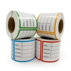 Sticker Label Roll Self Adhesive Waybill Packaging Sticker Rolls