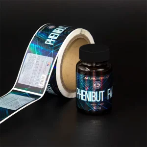 Sticker Printing Adhesive Labels Supplier Custom Packaging Vinyl Barcode Roll Label Holographic Sticker