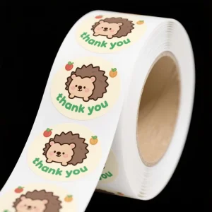 Sticker Roll Self Adhesive Round Label Sticker Christmas Gift Sealing 3.8cm Dia 500pcs Per Roll Decorative Sticker