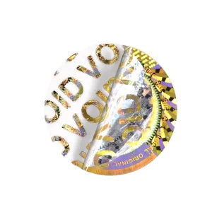 Stickers Custom Logo Hologram Security UV Holographic Sticker Certificate Clear Void Seal Hologram Label Sticker