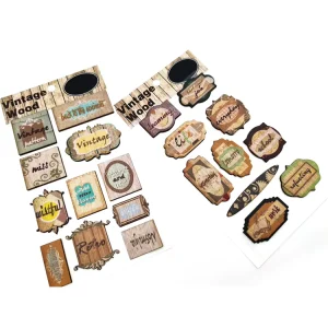 Stickers Easy to Peel Off Eco-Friendly Deco Sticker Wooden Waterproof Sticker Sheets