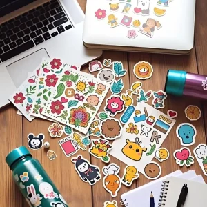 Stickers Sheets for Decoration Custom Waterproof Durable Kiss Cut Die Cut Cartoon Fruit Anime Modern Vinyl Stickers