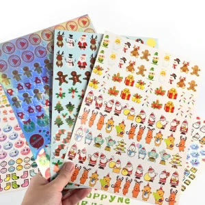 Stickers Waterproof Self adhesive Irregular Shape Digital Printing Packaging Label Creative Holographic Stickers Custom logo