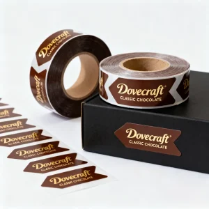 Sticky Sticker Roll Adhesive Label Sticker Custom Matt Finish Print Label for Food Packaging