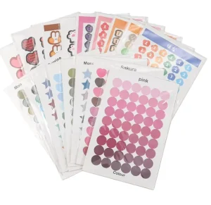 Stock Kiss Cut Sheet Polypropylene Sticker DIY Planner Removable Adhesive Vinyl Sticker Label Printing Custom Stickers