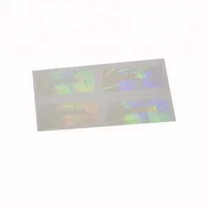 Strong Adhesive Permanent Material Transparent Hologram Laser Sticker Label