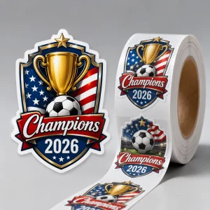 Strong Adhesive Roll Stickers Customized PVC Candy and Potato Chip Canned Packaging High definition Waterproof Synthetic Paper