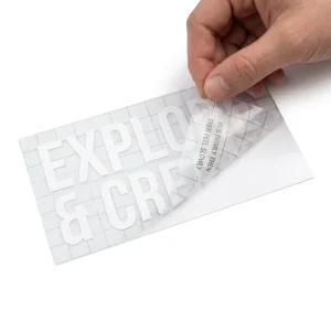 Strong Bonding Waterproof UV Resistant Scratchproof Durable Reusable Outdoor Use PVC Adhesive Packaging Labels