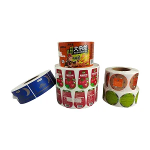 Sunshine Packing Label Stickers with Gold Foil Silver Foil for Cosmetic Bottles and Cream Jars