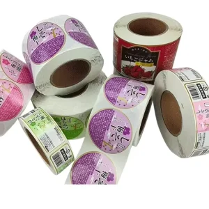 Sunshine Packing Waterproof Permanent Beverage Labels Bottle Label Wrap Packaging Labels for Supermarket Food Labels