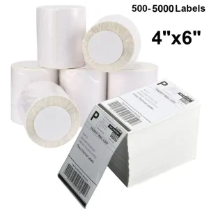 Super Sticky Long Lasting Thermal Printer Labels Practical Adhesive Tags for Logistics Packing