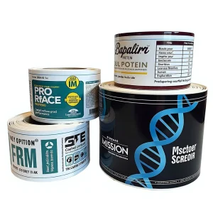 Supplement Bottle Label Manufacture Water Proof Customized Product Label with Logo Printing for Vitamin