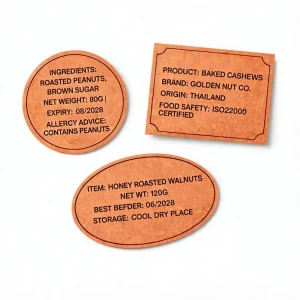 Synthetic Paper Label for Skincare Labels Cosmetic Labels Waterproof Sticker Oil Proof Label Tag