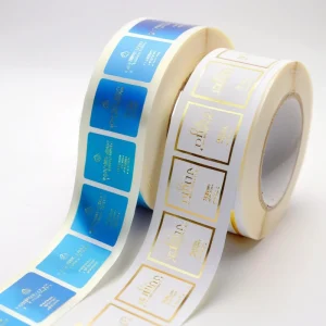 TG04 Printing Custom logo Print Product Matte Black Laminate Stickers square Candle Jar Packaging Label for Perfume Bottle