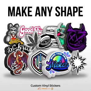 Tailor Made Animation Vinyl Decals Water Repellent UV Block PVC Die Cut Stickers for Kids Kit