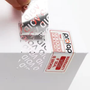 Tamper proof Anti counterfeit Customizable Holographic Sticker For Packaging Use Security Seal Label Invalid Warranty Sticker