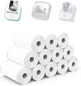 Thermal Label Sticker 57x25mm Continuous Self Adhesive Roll for Instant Print Camera and Portable Printer