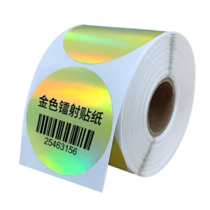 Thermal Laser Label Stickers Vinyl Holographic Stickers Adhesive Waterproof PVC Label Company Logo Design Die Cut Stickers