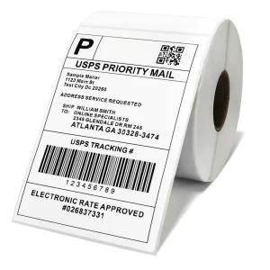 Thermal Shipping Labels 4×6 Inches 100x150mm Adhesive Sticker Rolls A6