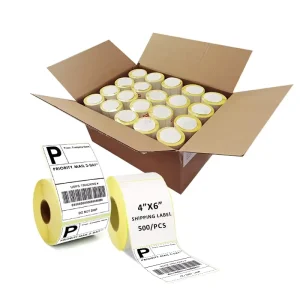 Thermal Transfer Acrylic Sticker Roll Self adhesive Labels Anti Counterfeit Feature For Packaging Craft Candle Custom Shapes