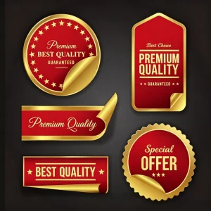 Thickened Wear Resistant PVC Self Adhesive Stickers Commercial Promotional Stickers for Baking Gifts DIY Decoration