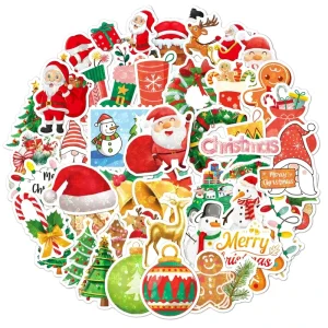Top Sale Popular Custom Printing Vinyl Stickers Custom Die Cut Cool Vinyl Sticker Merry Christmas Stickers