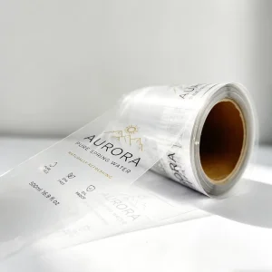 Transfer Sticker Roll Printing Machine Coated Paper Transparent White Sticker Rolls Barcode Logo Label Holographic
