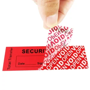Transfer Tamper Proof Security Warranty Invalid Stickers labels seals