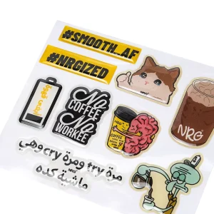 Transparent 3D Dome Sticker Sheet Packing Self Adhesive Clear Gel Logo Sticker For Mobile Phone And Gifts