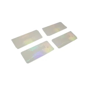 Transparent 3D Hologram Laser Sticker Label