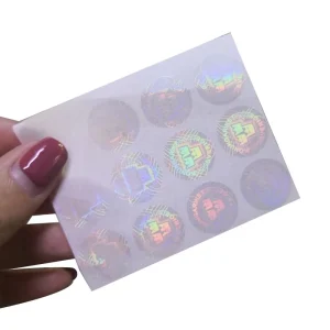 Transparent 3D Hologram Sticker for Packaging