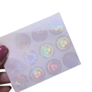 Transparent Heat Transfer Holographic Overlay Film Sticker Hologram
