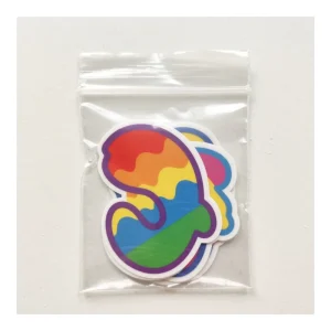 Transparent Hologram Sticker Sheet Rainbow Holographic Labels Custom