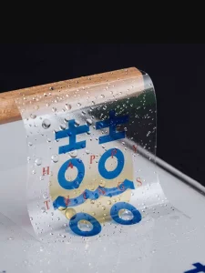 Transparent Holographic Durable Vinyl Stickers with Custom Shape 500 Pcs Waterproof UV Printing Labels for Glass Windows Bottles