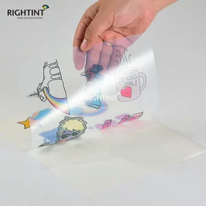 Transparent PET Self Adhesive Inkjet Label Material Roll For Pharmaceutical Cosmetic And Beverage Labels